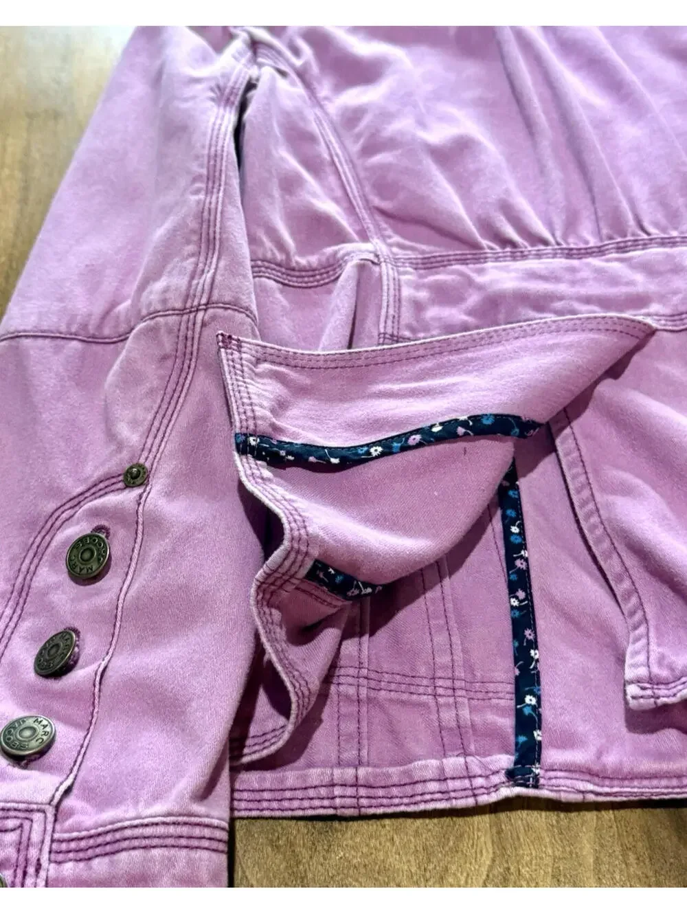 Marc‎ Jacobs Lilac Purple Cotton Utility Jacket Blazer Womens Size 10 Utility